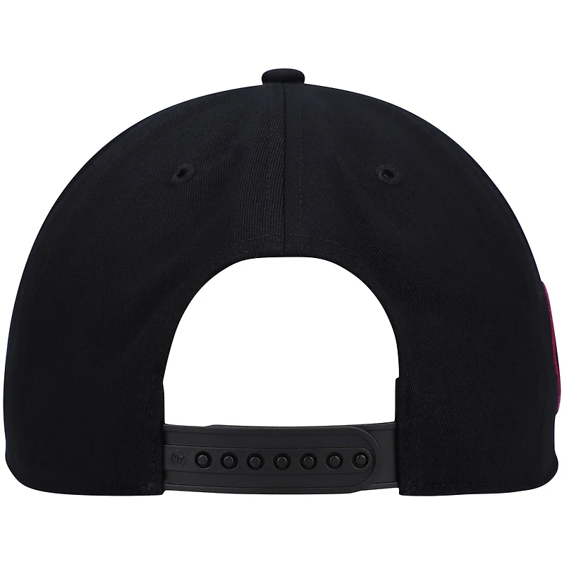 Casquette snapback avec sous-visière Hitch Orchid des Cubs de Chicago '47 noires pour hommes