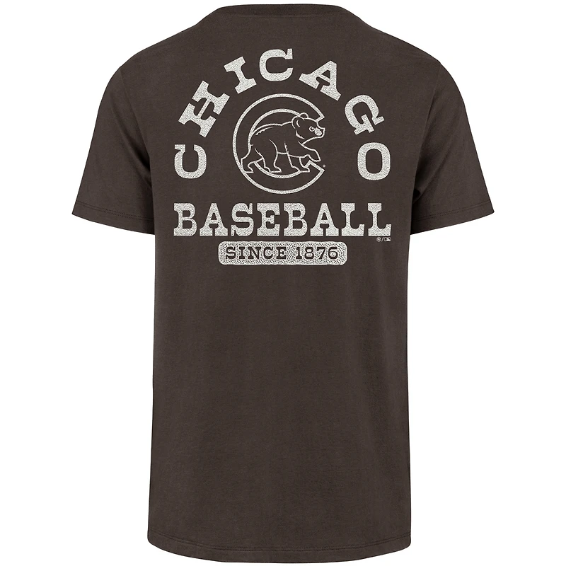 Men's '47 Brown Chicago Cubs Back Canyon Franklin T-Shirt