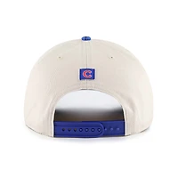 Casquette ajustable à nœud en corde Fiji des Cubs de Chicago pour homme, couleur crème/bleu marine, modèle 47