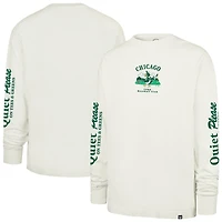 T-shirt à manches longues pour homme « 47 Cream Chicago Cubs Quiet Please Foundation »