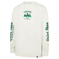 T-shirt à manches longues pour homme « 47 Cream Chicago Cubs Quiet Please Foundation »