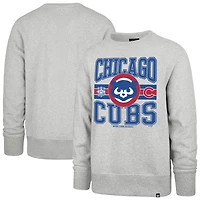 Sweat-shirt à capuche gris pour homme avec lettres « 47 » des Chicago Cubs
