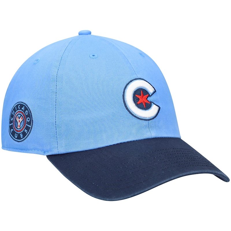 Casquette réglable '47 Chicago Cubs City Connect Clean Up bleu clair pour homme