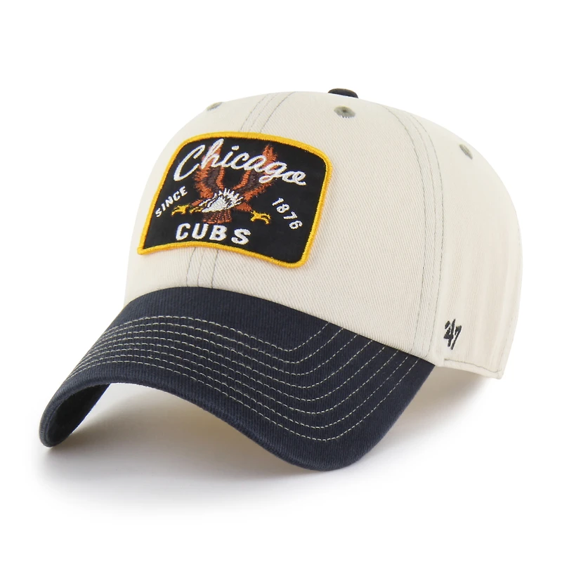 Casquette ajustable Chicago Cubs Keepsake Collection Clean Up pour homme, coloris naturel/noir, modèle '47