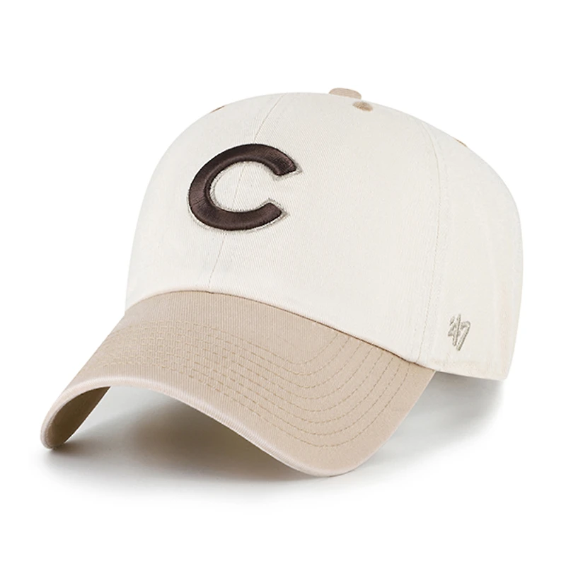 Casquette ajustable Chicago Cubs Neutral Terrain Clean Up pour homme, coloris naturel/beige, modèle 47