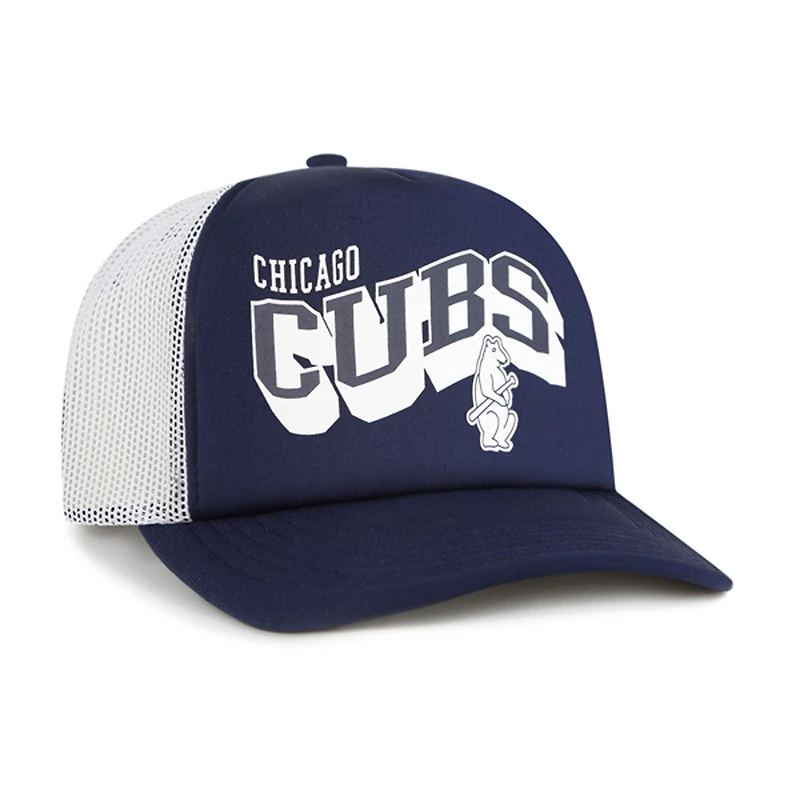 Men's '47 Navy Chicago Cubs Meander Foam Trucker Snapback Hat