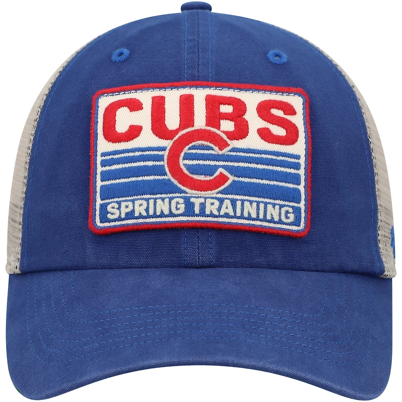 Casquette Snapback Chicago Cubs Four Stroke Clean Up '47 Royal/Tan pour homme