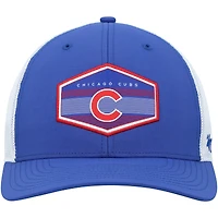 Men's '47 Royal/White Chicago Cubs Burgess Trucker Snapback Hat