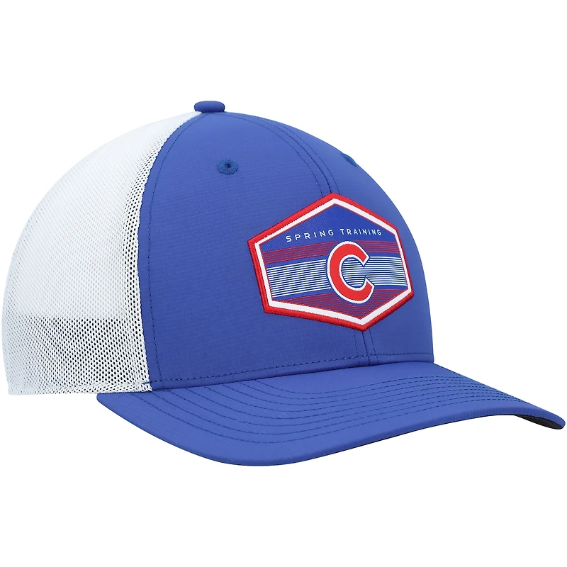 Casquette réglable pour homme '47 Royal/White Chicago Cubs Spring Training Burgess Trucker