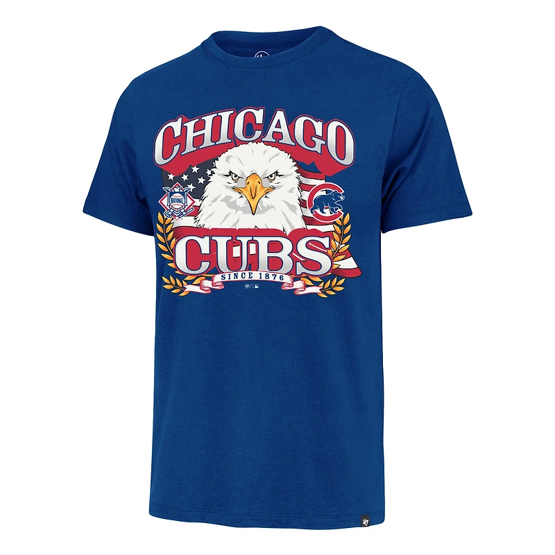 Men's '47  Royal Chicago Cubs Americana Eagle T-Shirt