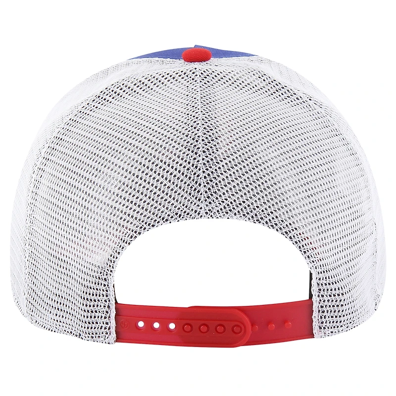 Men's '47 Royal Chicago Cubs Gridiron Super Stripe Relaxed Trucker Hitch Adjustable Hat