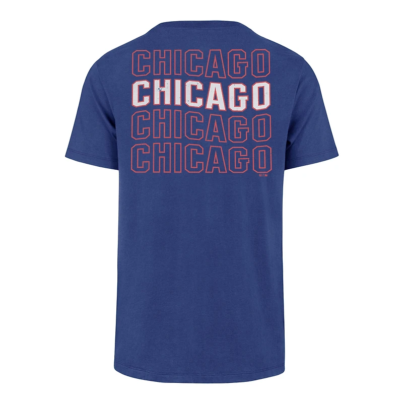 T-shirt '47 Royal Chicago Cubs Hang Back Franklin pour hommes