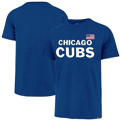 T-shirt homme '47 Royal Chicago Cubs Heritage avec drapeau américain
