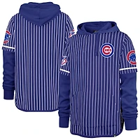 Sweat à capuche rayures doubles Royal Chicago Cubs '47 pour homme
