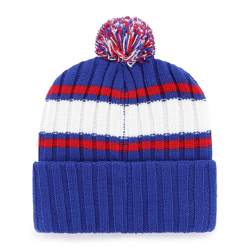 Men's '47  Royal Chicago Cubs Plateau Cuffed Knit Hat with Pom
