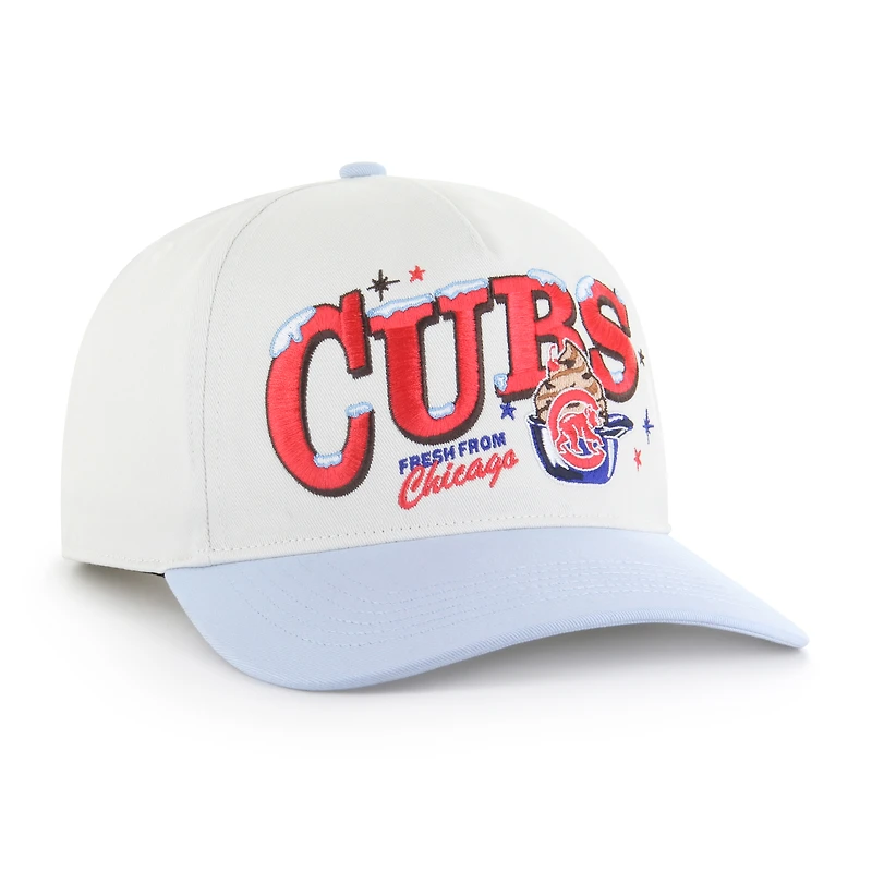 Men's '47 Stone/Light Blue Chicago Cubs Parlor Hitch Adjustable Hat