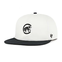 Casquette snapback blanche/noire pour homme des Chicago Cubs Foundation Captain '47