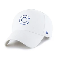 Casquette ajustable Foundational Pinch Offside des Chicago Cubs, modèle blanc 1947, pour homme