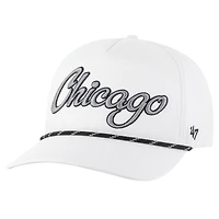 Casquette ajustable en corde à nœuds mouchetée blanche Chicago Cubs '47 pour homme