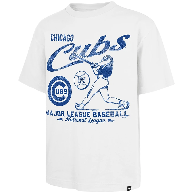 T-shirt blanc pour homme « 47 » des Chicago Cubs, édition régionale batteurs