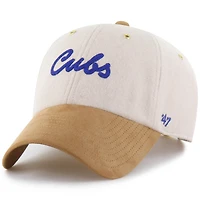 Men's '47 x Stoney Clover Lane  Natural/Tan Chicago Cubs Script Charm Clean Up Adjustable Hat