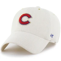 Men's '47 x Stoney Clover Lane Natural Chicago Cubs Badges Charm Clean Up Adjustable Hat