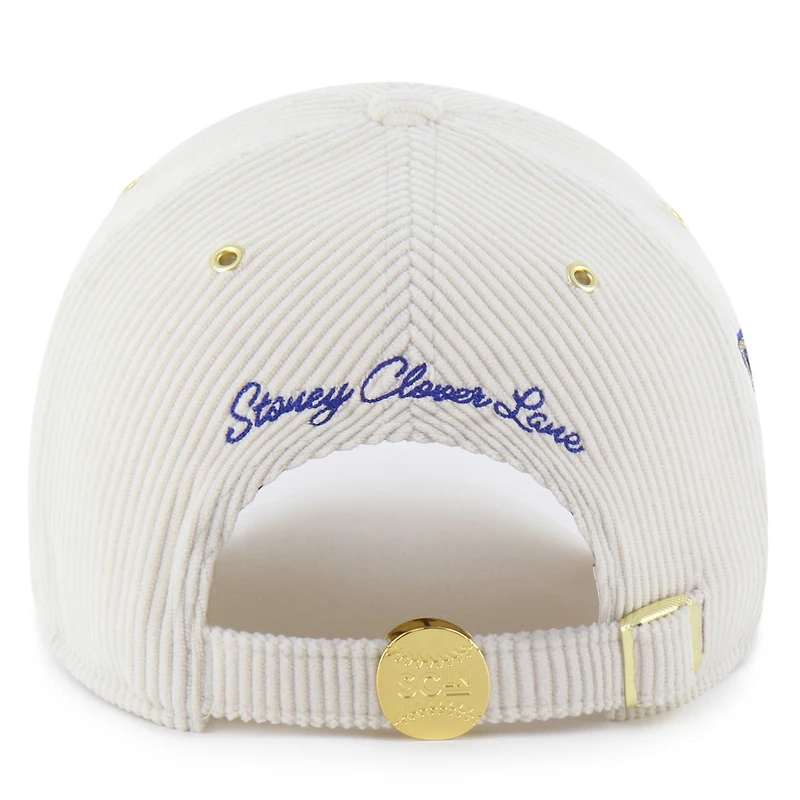 Casquette ajustable pour homme '47 x Stoney Clover Lane Natural Chicago Cubs Badges Charm Clean Up