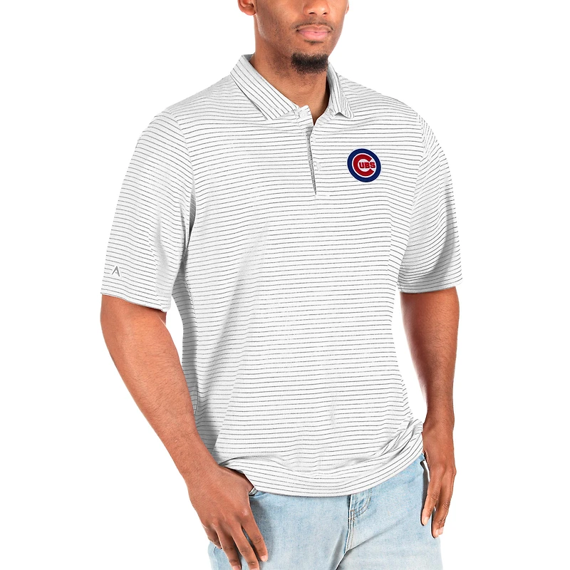 Men's Antigua White Chicago Cubs Big & Tall Esteem Polo