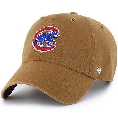 Men's Carhartt x '47  Brown Chicago Cubs Clean Up Adjustable Hat