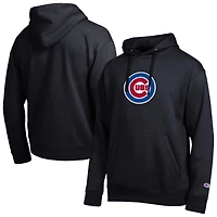 Sweat à capuche Champion noir pour homme avec logo brodé des Chicago Cubs All Star