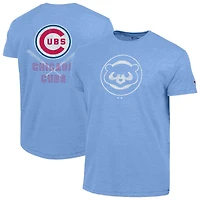 T-shirt homme Champion bleu clair Chicago Cubs en mélange de trois matières