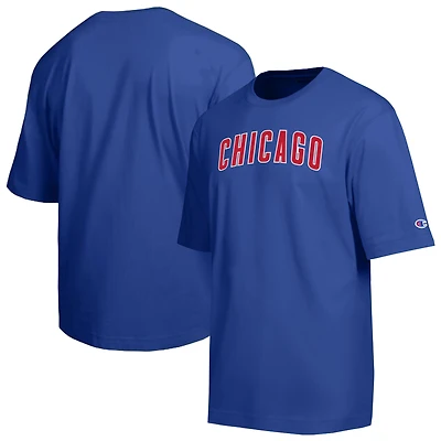 T-shirt homme Champion Royal Chicago Cubs All Star en chenille avec logo