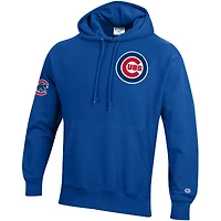 Sweat à capuche Champion Royal Chicago Cubs Reverse Weave en chenille pour homme