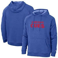 Men's Champion  Royal Chicago Cubs Triumph Tri-Blend Raglan Hoodie