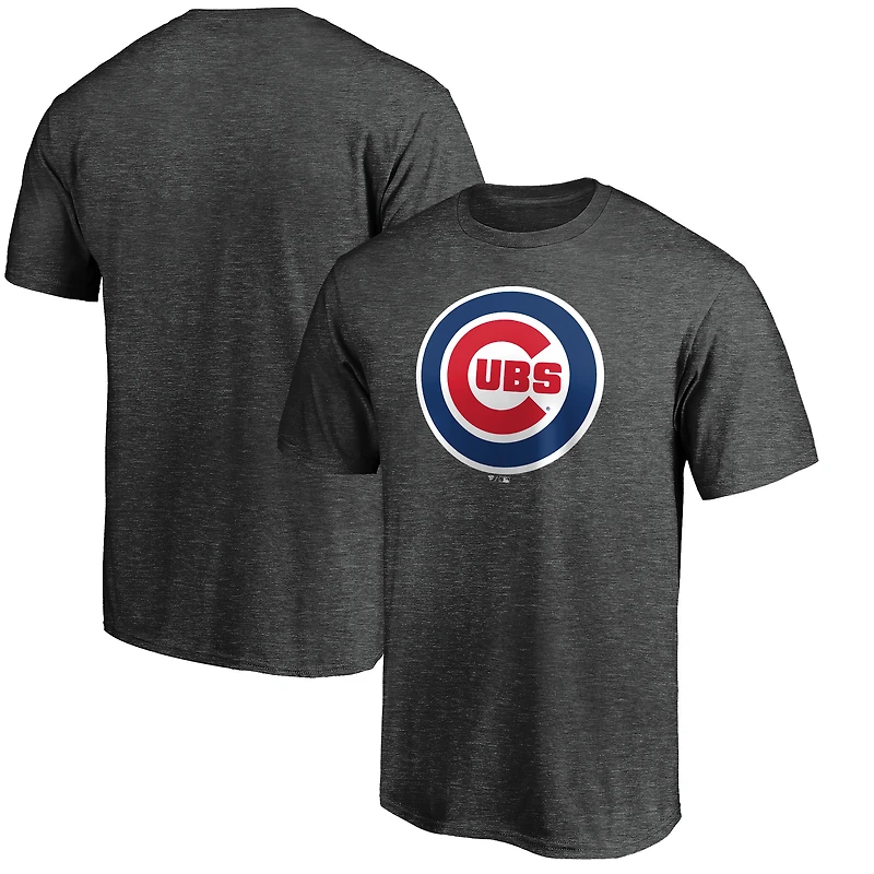T-shirt bleu marine avec logo officiel des Chicago Cubs pour homme