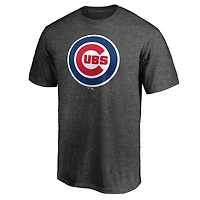 T-shirt bleu marine avec logo officiel des Chicago Cubs pour homme