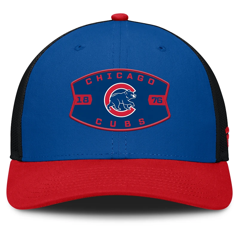 Casquette ajustable Fanatics Royal/Red Cutoff des Chicago Cubs pour homme