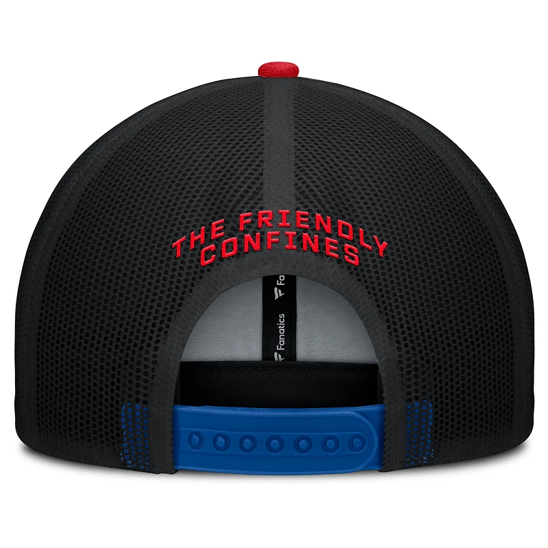 Casquette ajustable Fanatics Royal/Red Cutoff des Chicago Cubs pour homme