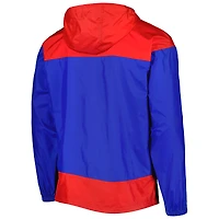 Columbia Royal/Red Chicago Cubs Omni-Shade Flash Forward Challenger Veste coupe-vent entièrement zippée pour homme