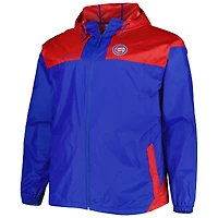 Men's Columbia Royal Chicago Cubs Flash Forward Challenger Omni-Shade Full-Zip Windbreaker