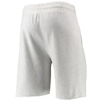 Men's Concepts Sport Oatmeal Chicago Cubs Mainstream Logo Terry Tri-Blend Shorts