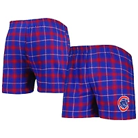 Boxers en flanelle Concepts Sport Royal/Red Chicago Cubs Ledger pour hommes