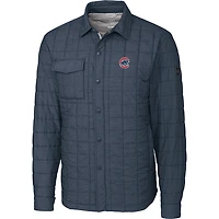 Veste chemise Rainier pour homme, couleur anthracite, des Chicago Cubs, de grande taille