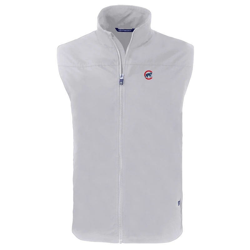 Gilet zippé intégral Charter Eco gris pour homme des Chicago Cubs, coupe Cutter & Buck, taille grande