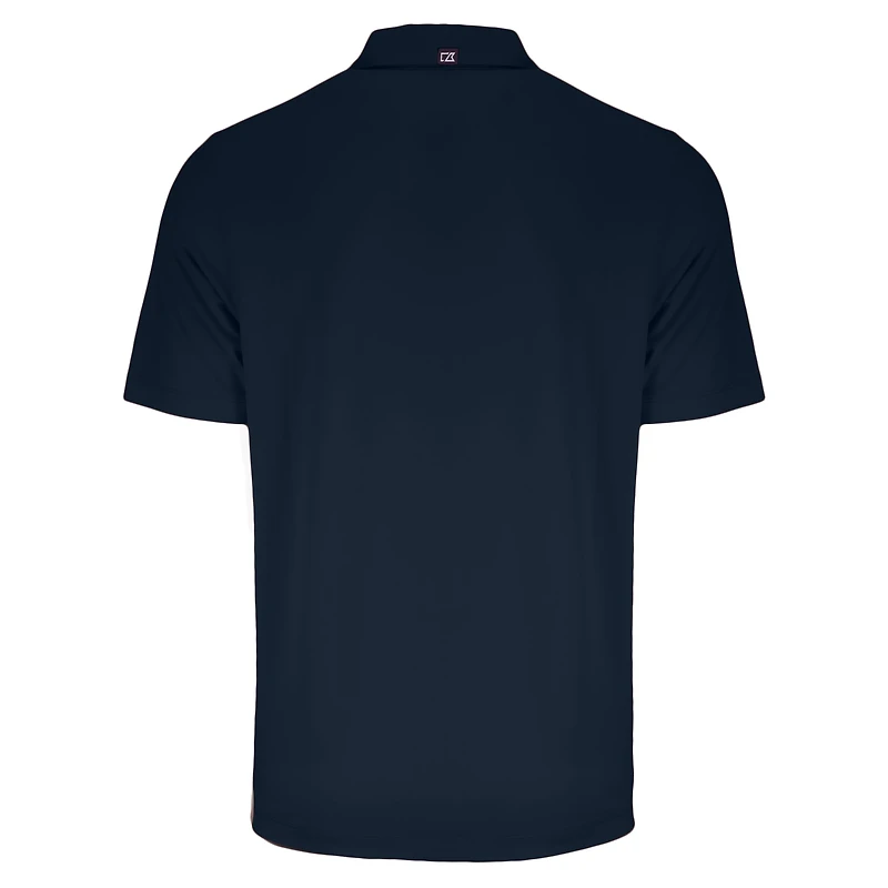Men's Cutter & Buck Navy Chicago Cubs Big Tall Forge Eco Stretch Recycled Polo