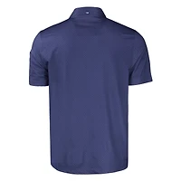 Men's Cutter & Buck Navy Chicago Cubs Big Tall Pike Eco Tonal Geo Print Stretch Recycled Polo