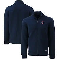 Veste zippée intégrale recyclée Roam pour homme, bleu marine, des Chicago Cubs, de coupe Cutter & Buck, grande taille