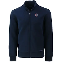 Veste zippée intégrale recyclée Roam pour homme, bleu marine, des Chicago Cubs, de coupe Cutter & Buck, grande taille