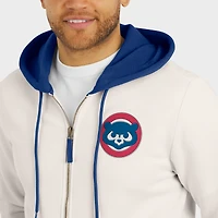 Sweat à capuche zippé en polaire crème des Chicago Cubs pour homme de la collection Darius Rucker par Fanatics
