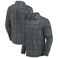 Chemise boutonnée en velours côtelé fin gris des Chicago Cubs pour homme, collection Darius Rucker par Fanatics